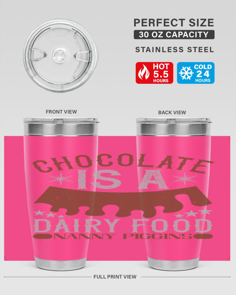 chocolate is a dairy food nanny piggins 49#- chocolate- Tumbler