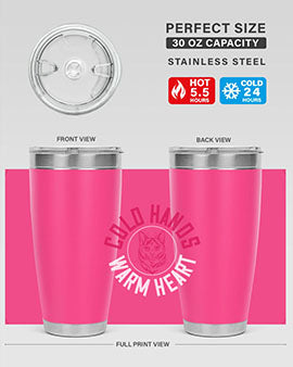 cold hands warm heart Style 42#- cat- Tumbler