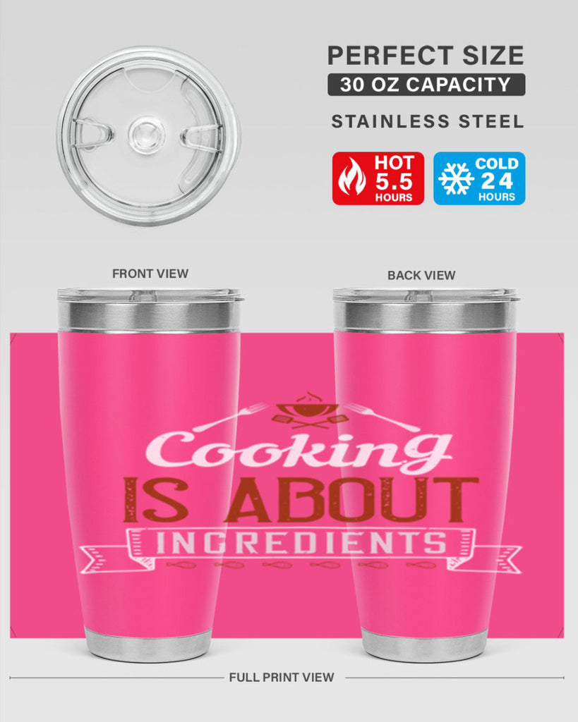 cooking is about ingredients 46#- cooking- Tumbler