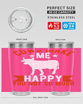 cows make me happy you not so much Style 5#- cow- Tumbler