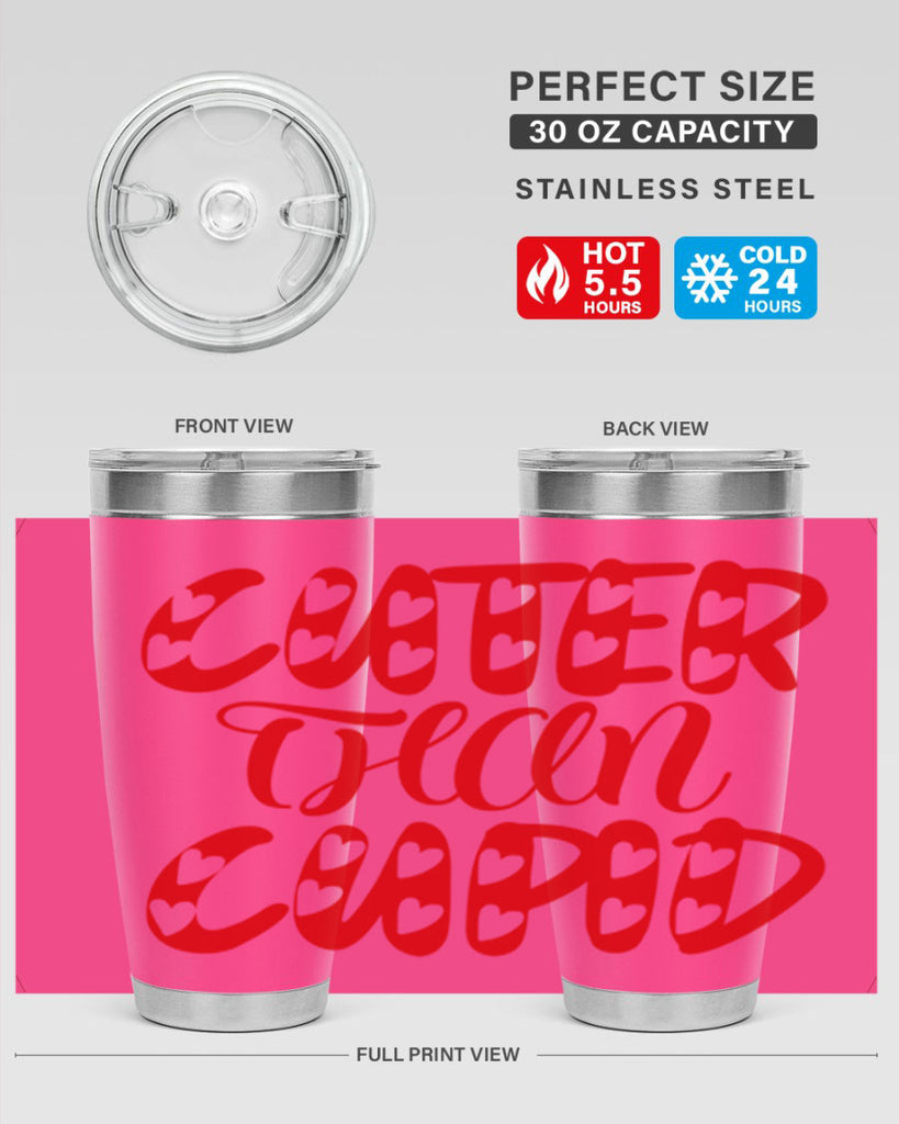 cuter than cupid 79#- valentines day- Tumbler