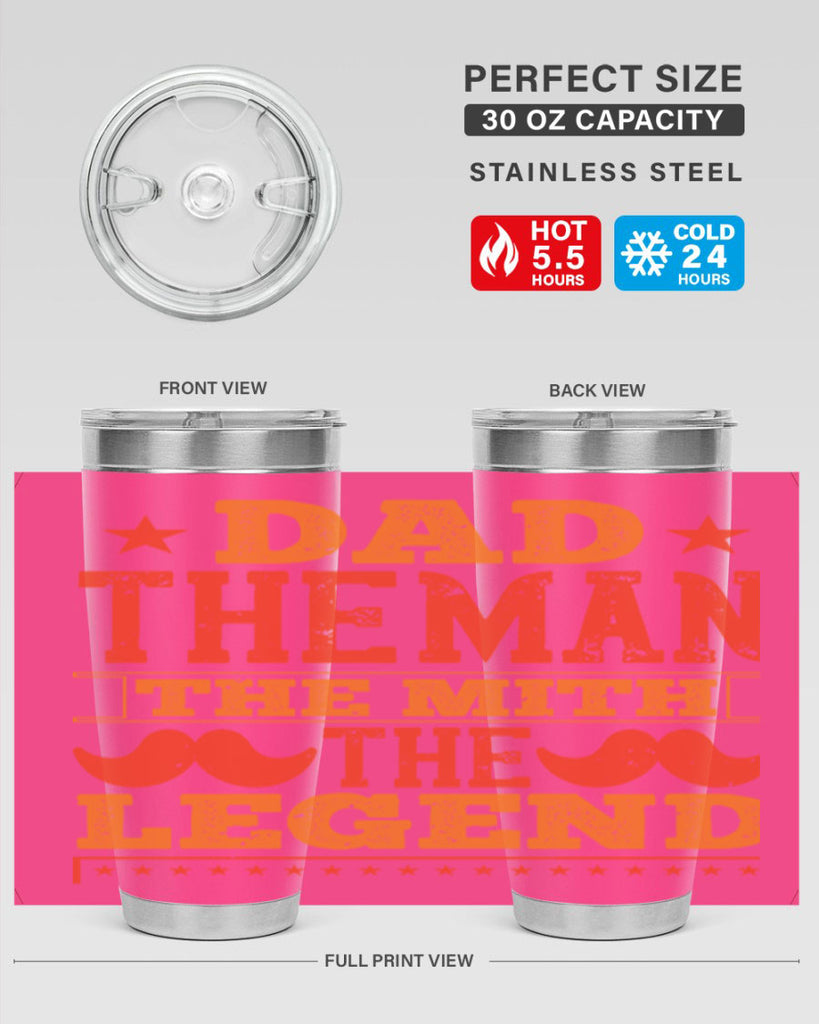 dad the man the mith the legend 262#- fathers day- Tumbler