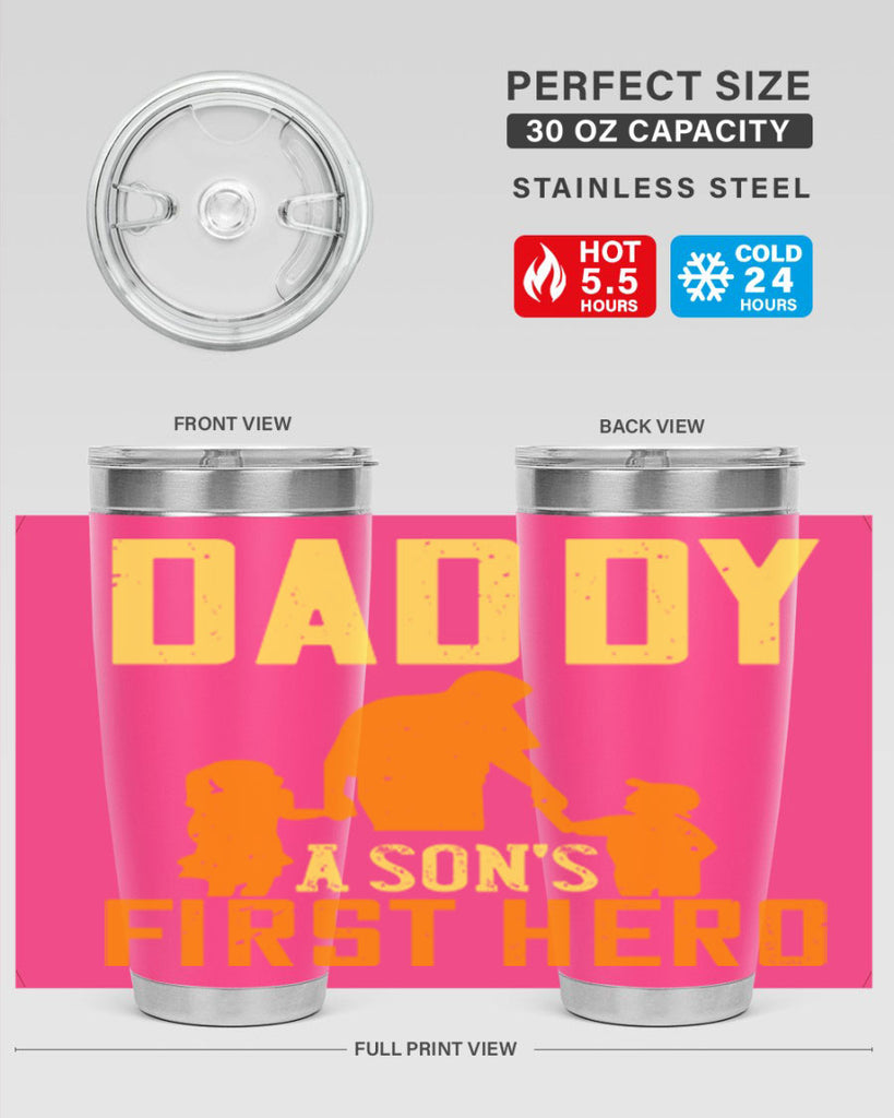 daddy a sons first hero 249#- fathers day- Tumbler