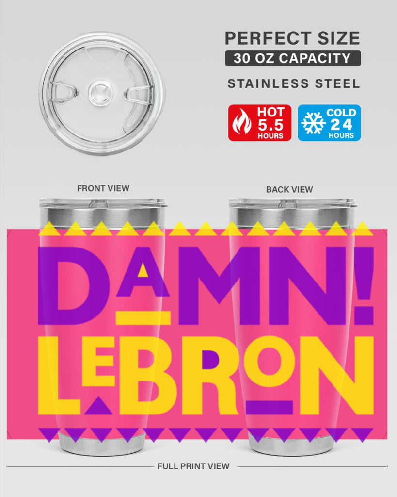 damn lebron 177#- black words phrases- Cotton Tank