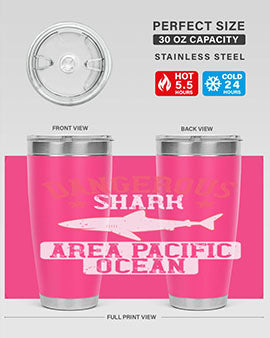 dangerous shark area pacific ocean Style 92#- shark  fish- Tumbler