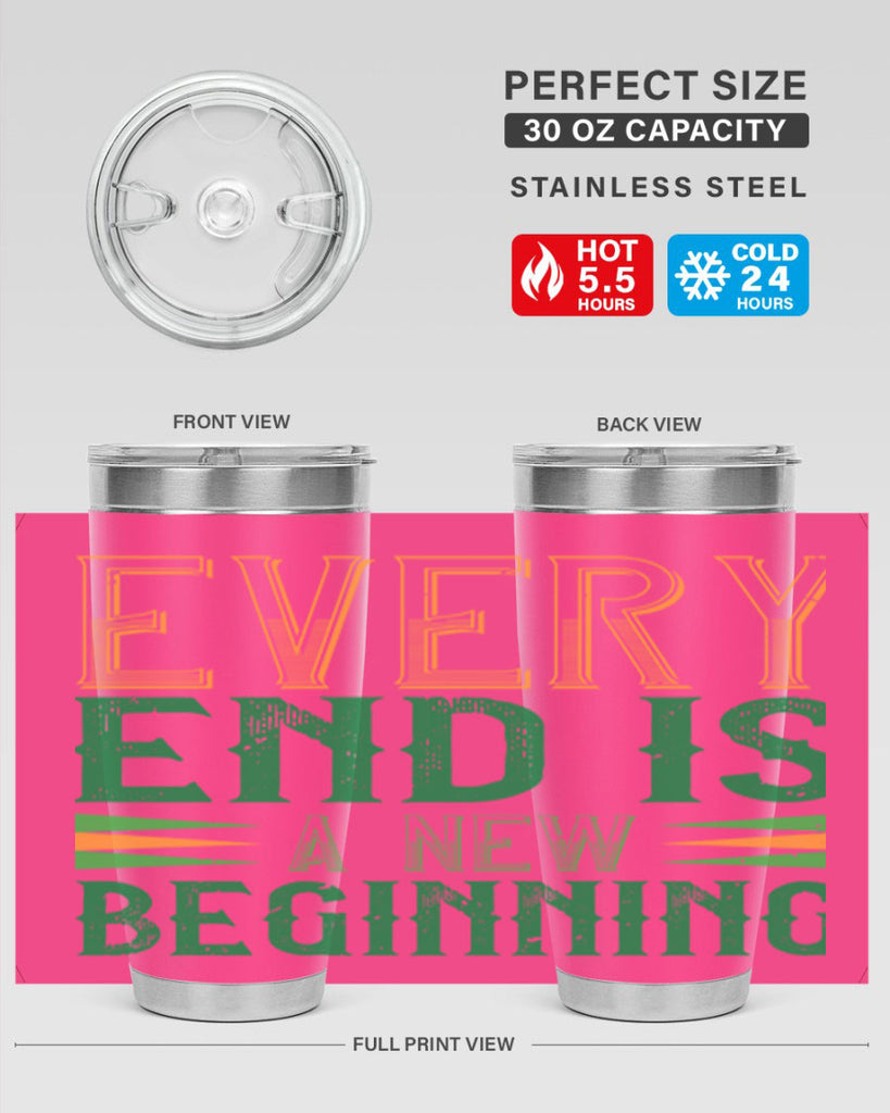 every end is a new beginning Style 138#- St Patricks Day- Tumbler