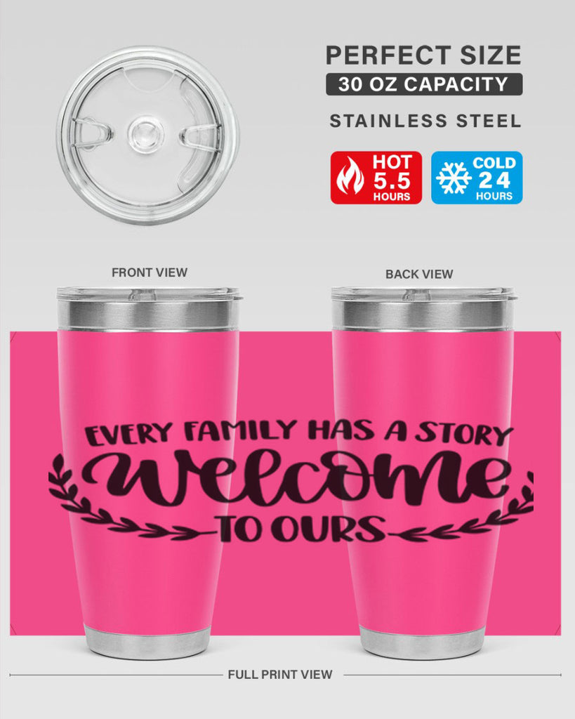 every family has a story welcome to ours 21#- home- Tumbler