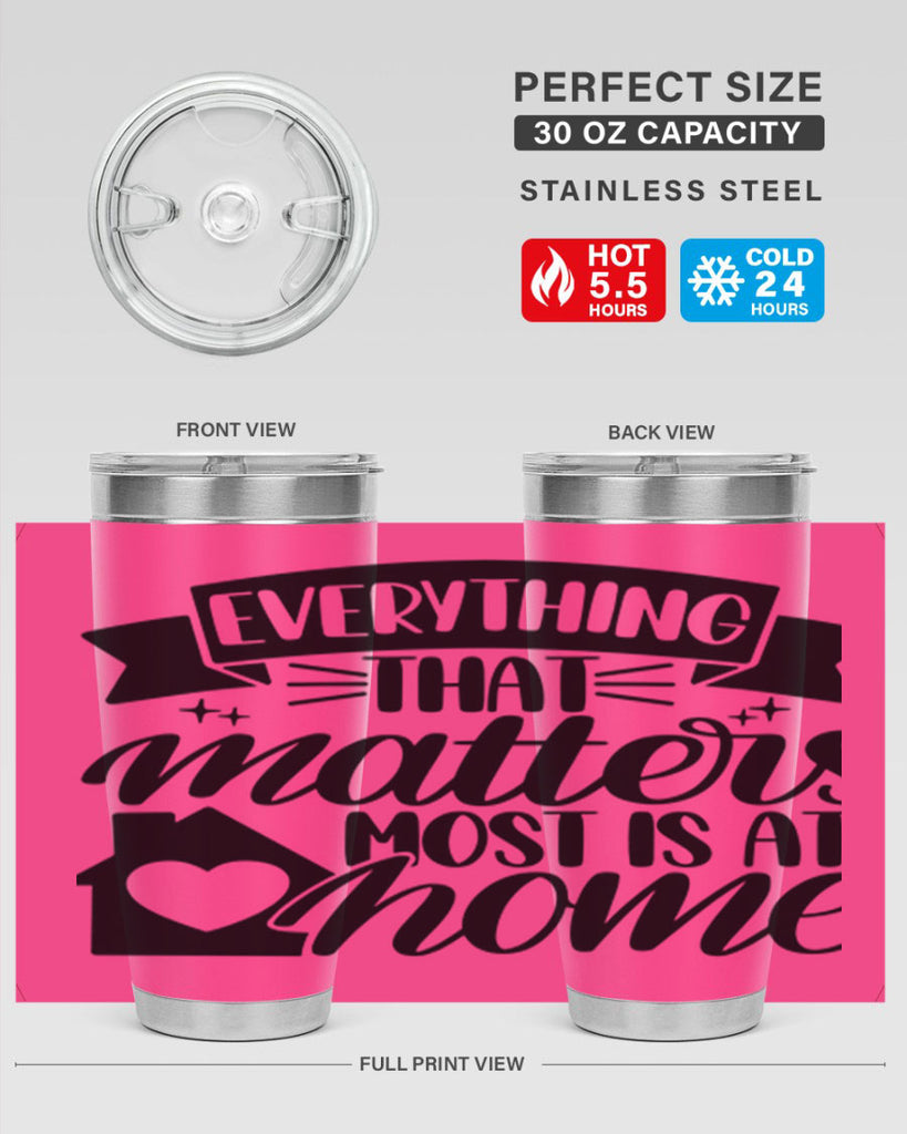 everything that matters most is at home 20#- home- Tumbler