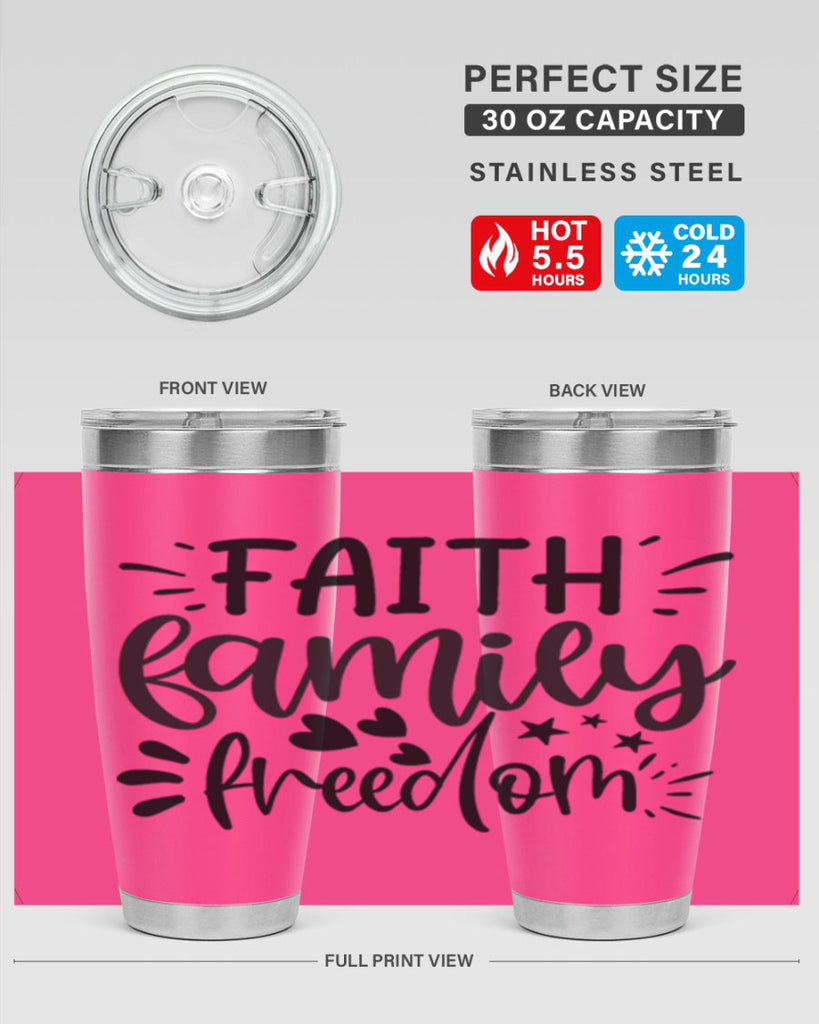 faith family freedom 43#- family- Tumbler