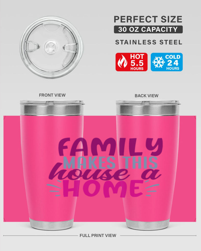 family makes this house a home 37#- family- Tumbler