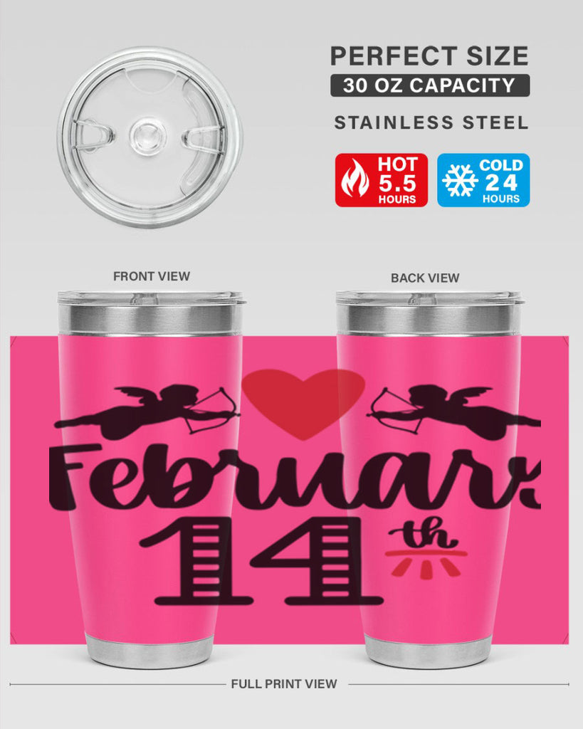 february th 28#- valentines day- Tumbler