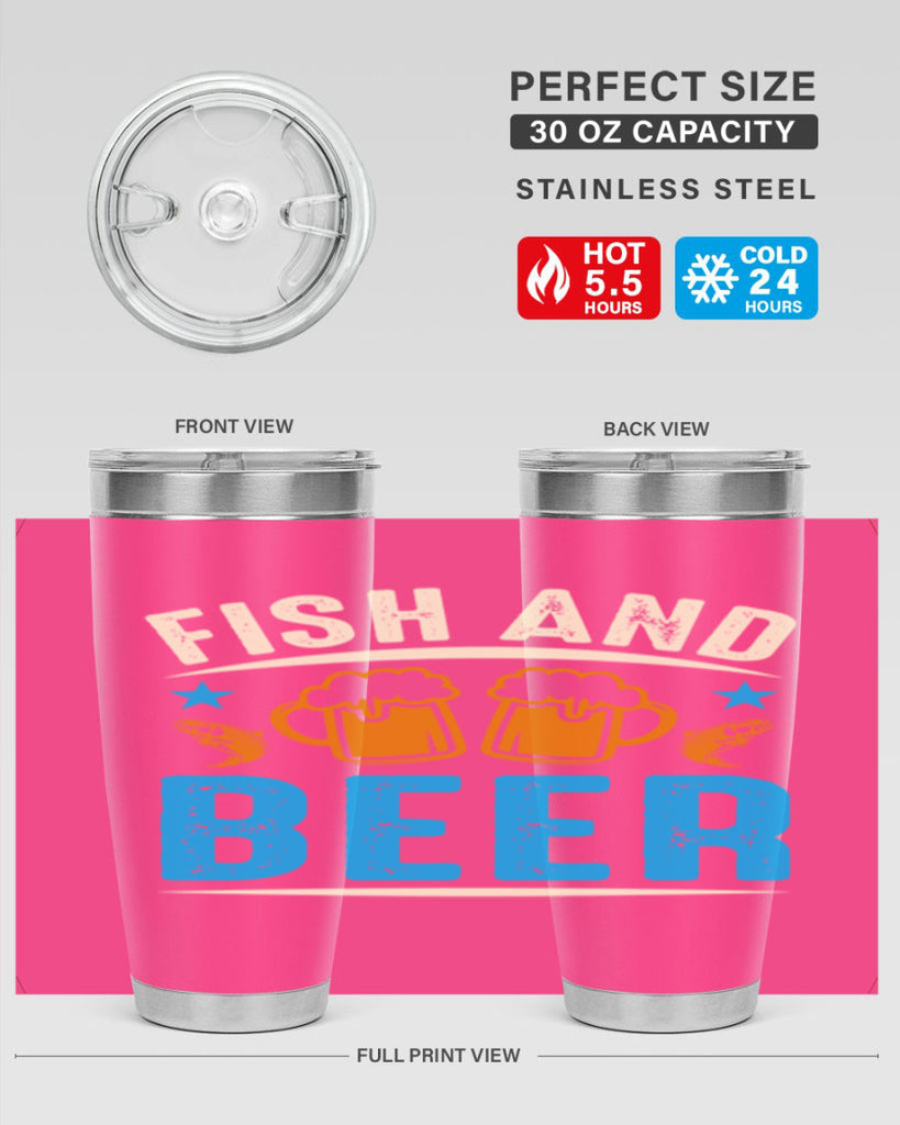 fish and beer 114#- beer- Tumbler