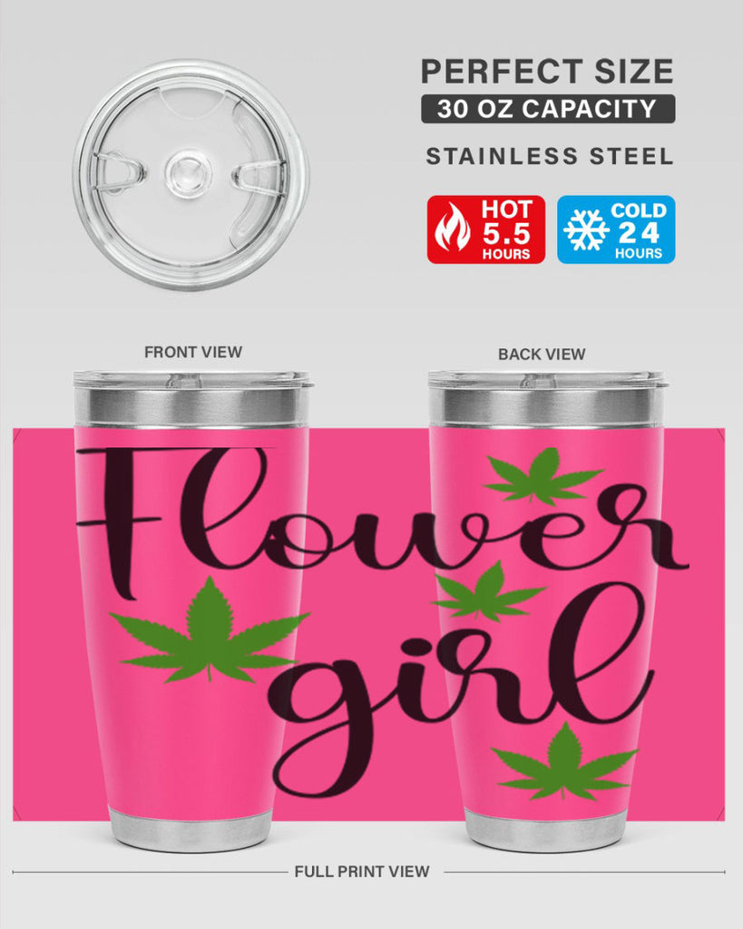 flower girl cannabis 84#- marijuana- Tumbler