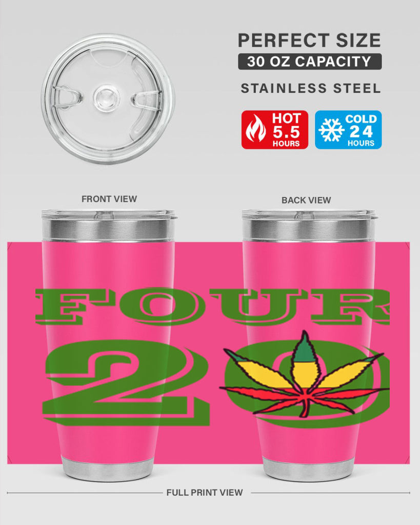 four twenty 87#- marijuana- Tumbler