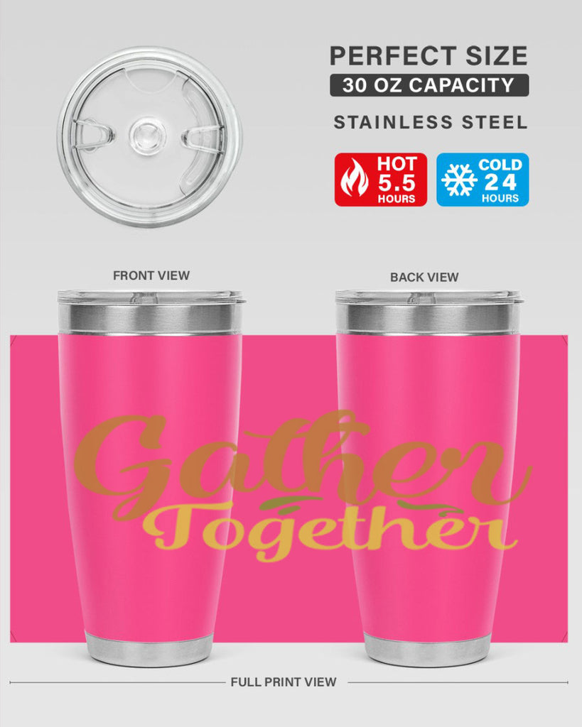 gather together 61#- thanksgiving- Tumbler