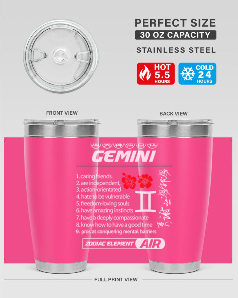 gemini 242#- zodiac- Tumbler