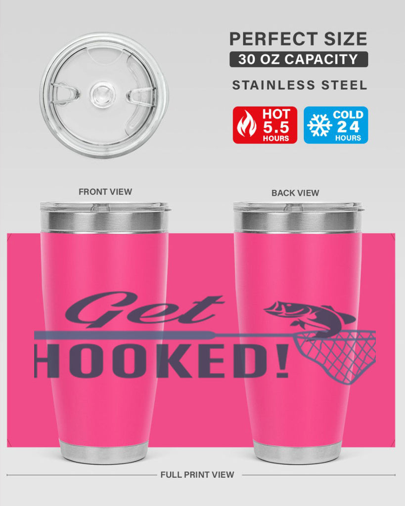 get hooked 133#- fishing- Tumbler