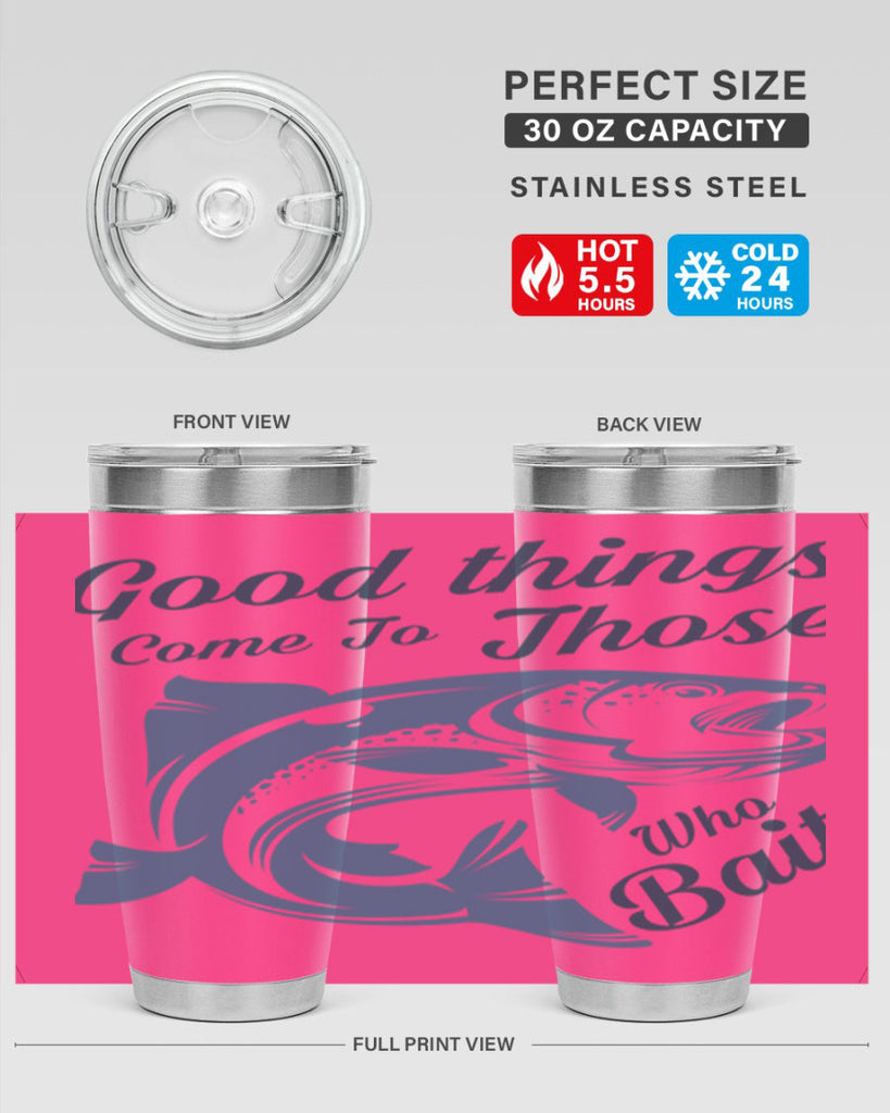 good things 127#- fishing- Tumbler