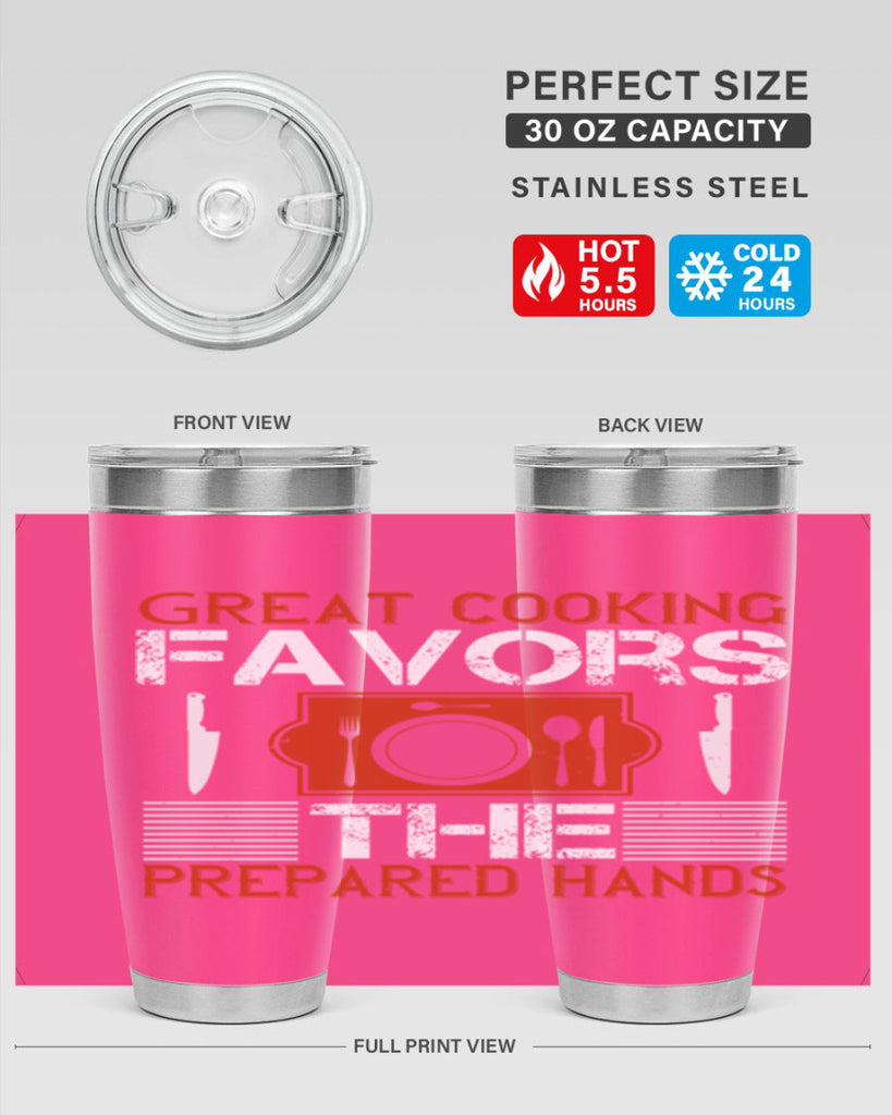 great cooking favors the prepared hands 37#- cooking- Tumbler