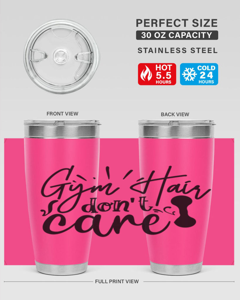 gym hair dont care 43#- gym- Tumbler