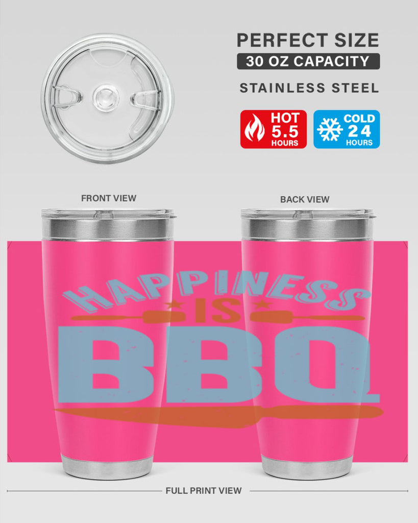 happiness is bbq 43#- bbq- Tumbler