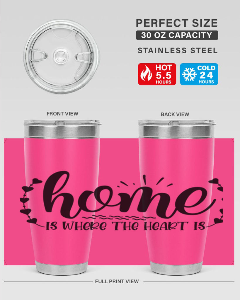 home is where the heart is 38#- home- Tumbler