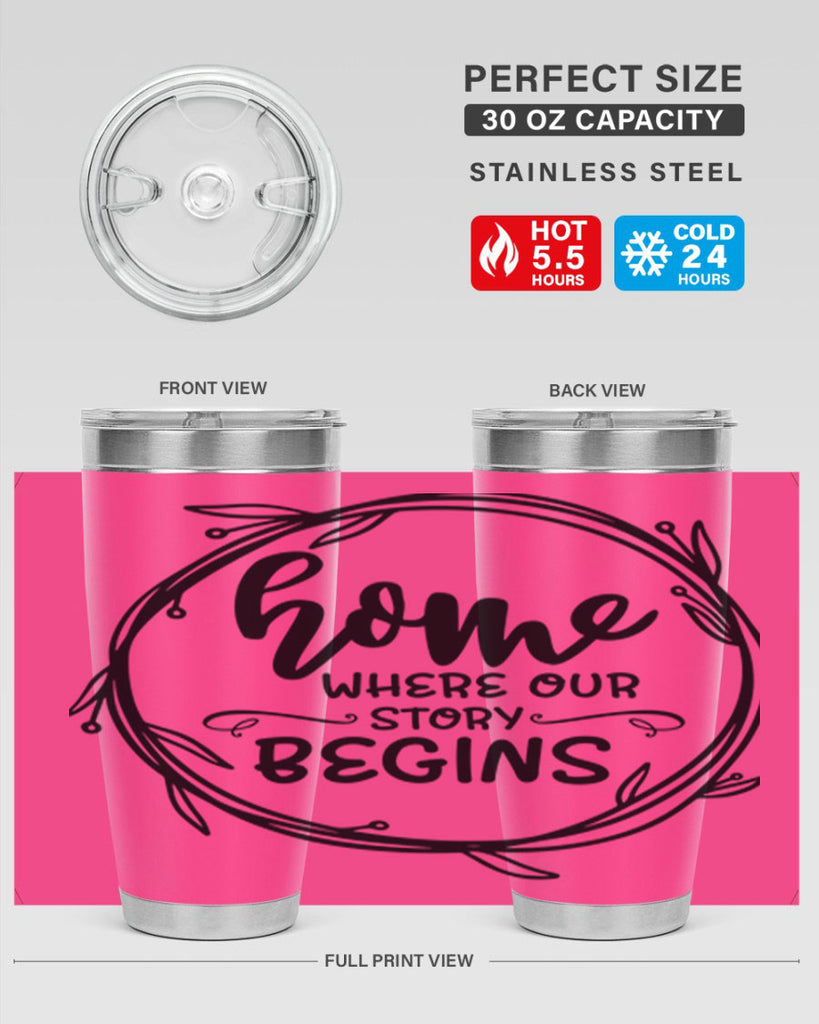 home where our story begins 22#- home- Tumbler