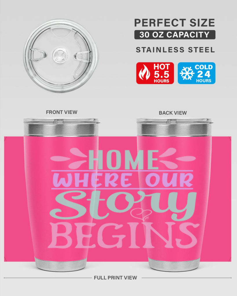 home where our story begins 23#- home- Tumbler