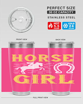 horse girl Style 51#- horse- Tumbler