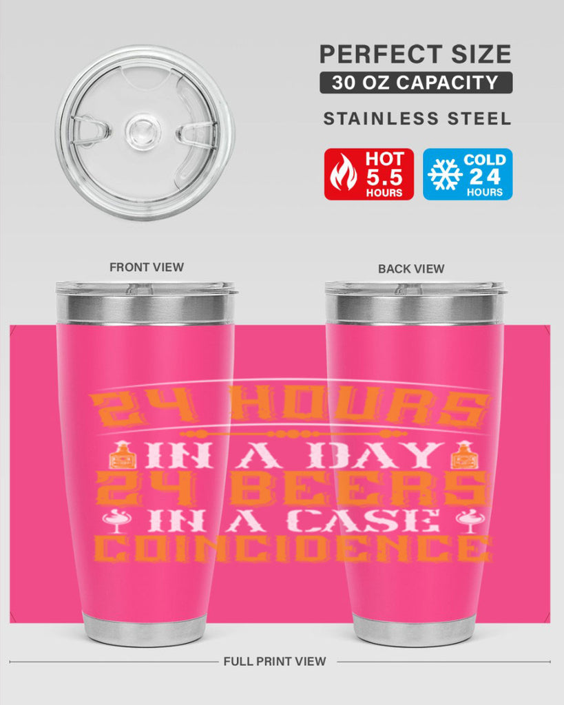 hours in a day beers in a case coincidence 56#- drinking- Tumbler