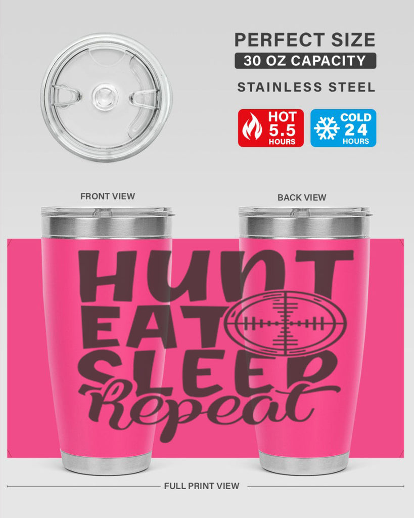 hunt eat sleep repeat 11#- hunting- Tumbler