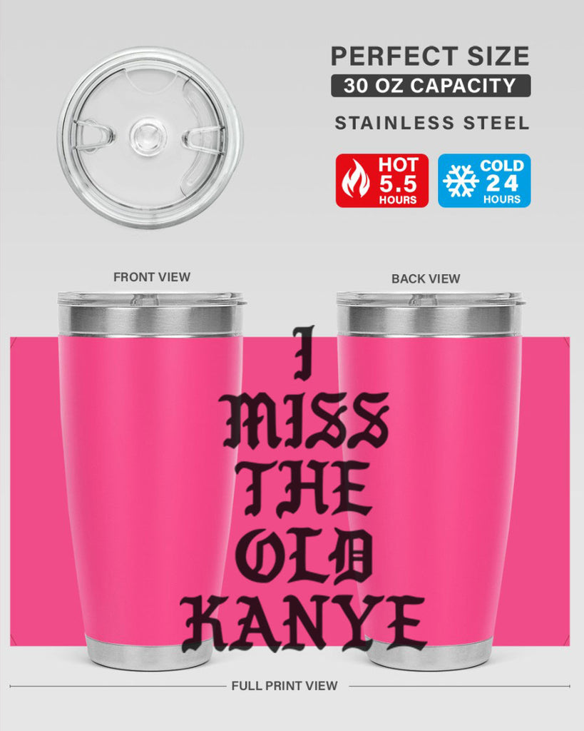 i miss the old kanye pablo 114#- black words phrases- Cotton Tank