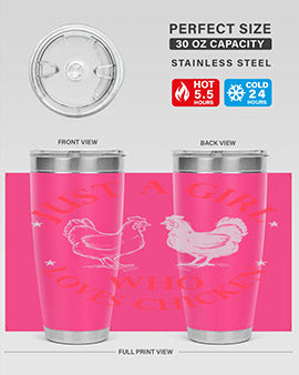 just a girl who loves chicken Style 3#- chicken- Tumbler