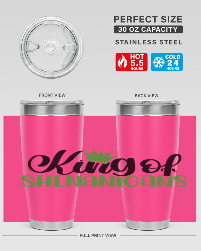 king Of Shenanigans Style 74#- St Patricks Day- Tumbler