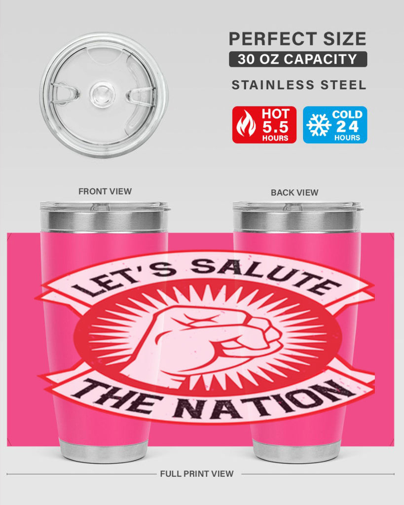 lets selut the nation Style 126#- Fourt Of July- Tumbler