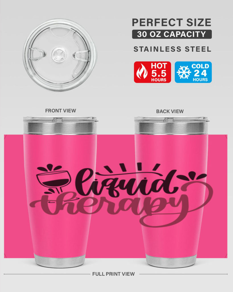 liquid therapy 44#- wine- Tumbler