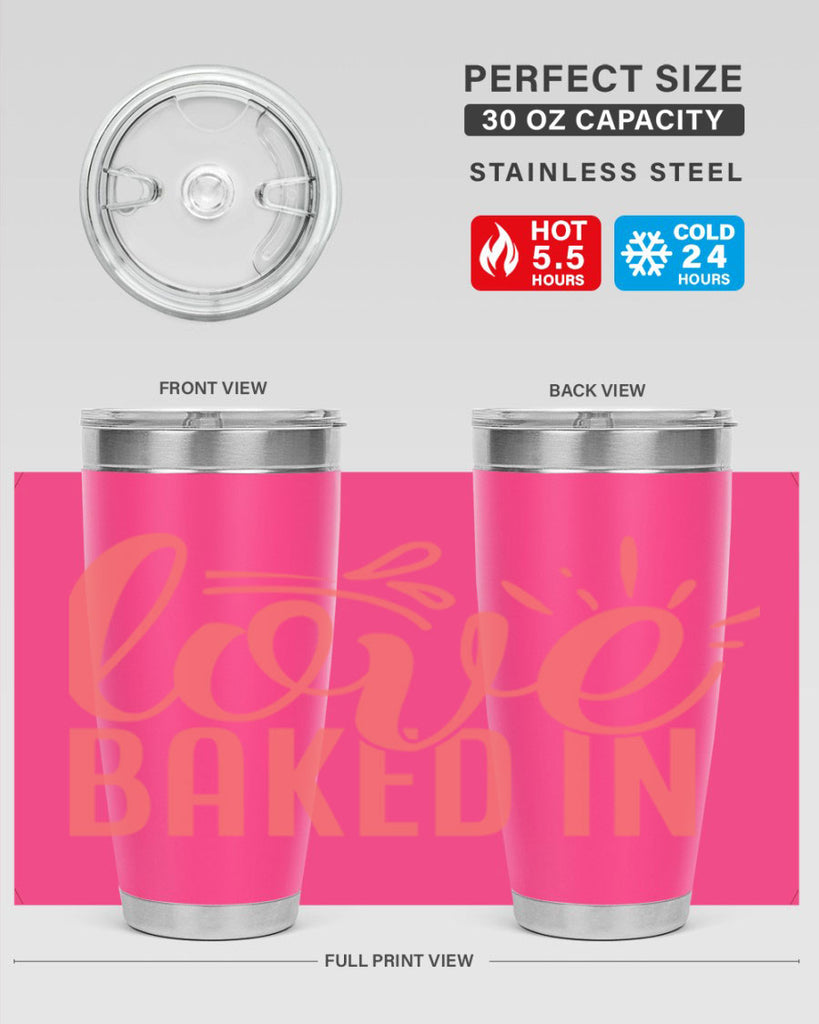 love baked in 13#- kitchen- Tumbler