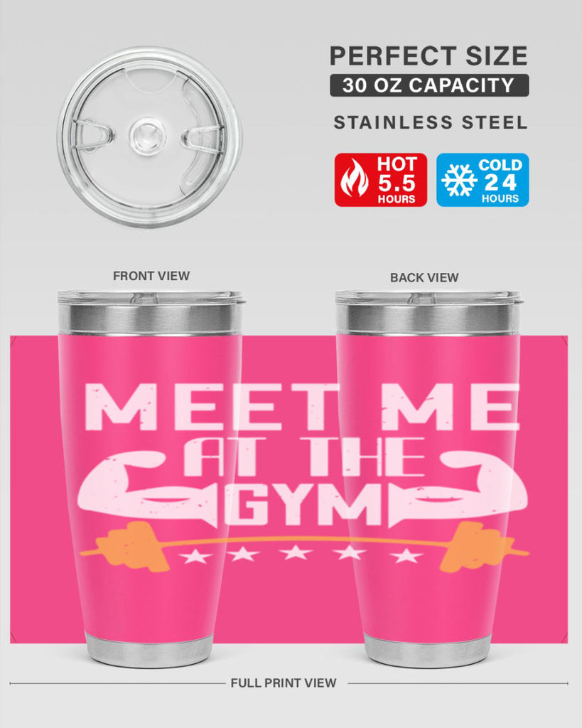 meet me at the gym 83#- gym- Tumbler