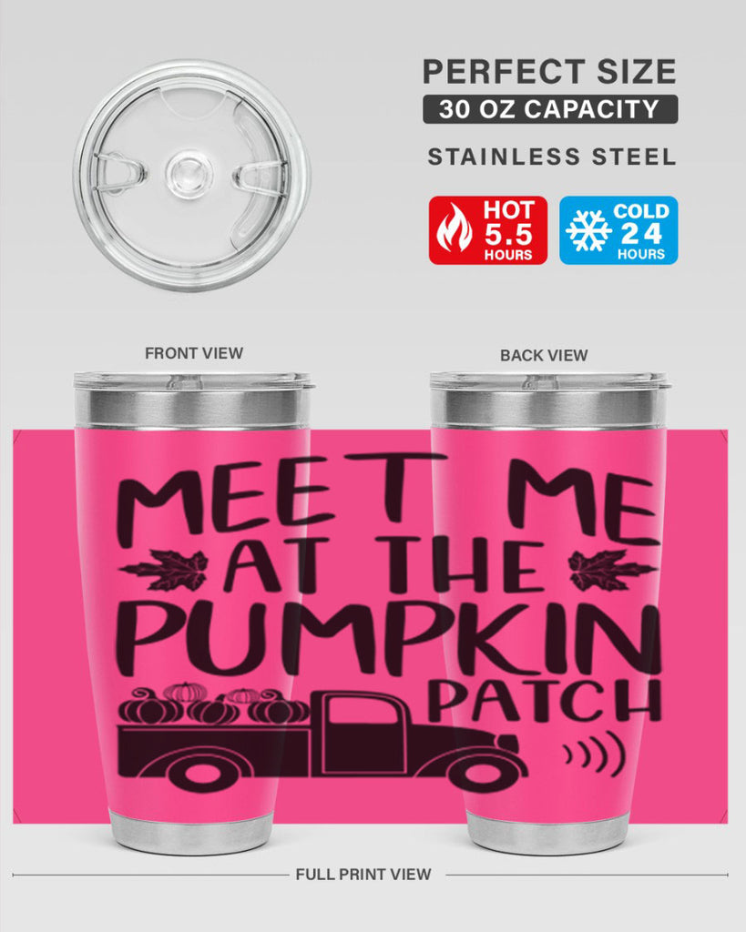 meet me at the pumpkin patch 423#- fall- Tumbler