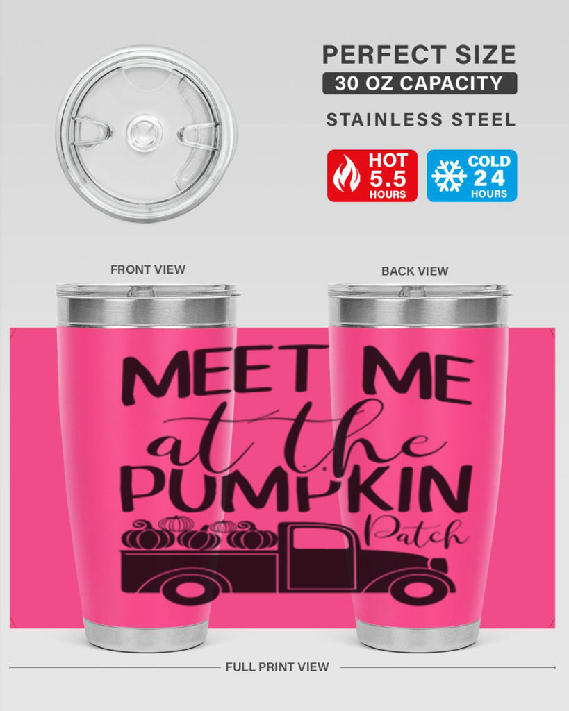 meet me at the pumpkin patch 424#- fall- Tumbler