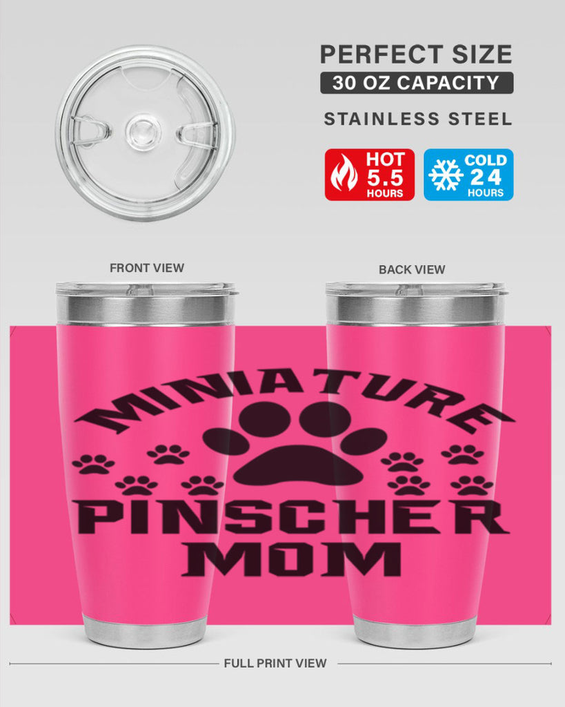 miniature pinscher mom 129#- mom- Tumbler