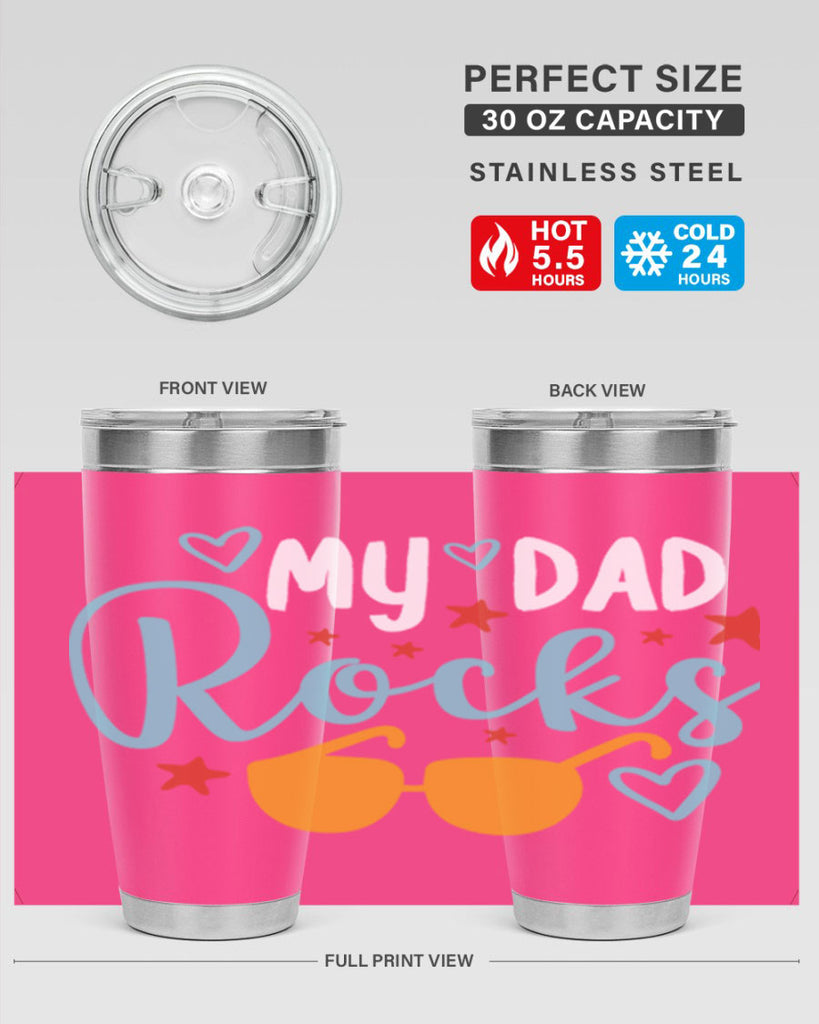 my dad rocks 83#- fathers day- Tumbler