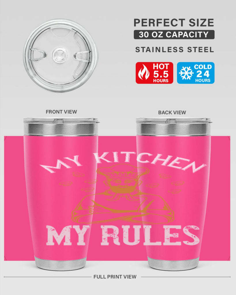 my kitchen my rules 15#- cooking- Tumbler