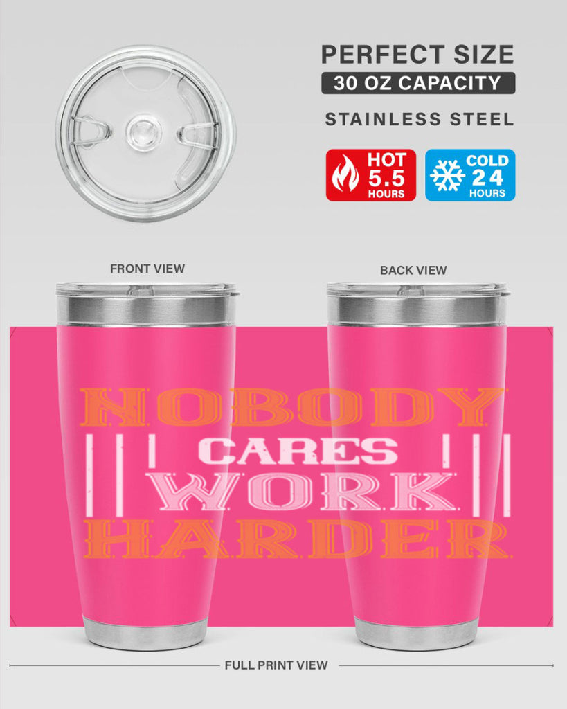 nobody i cares work herder 78#- gym- Tumbler