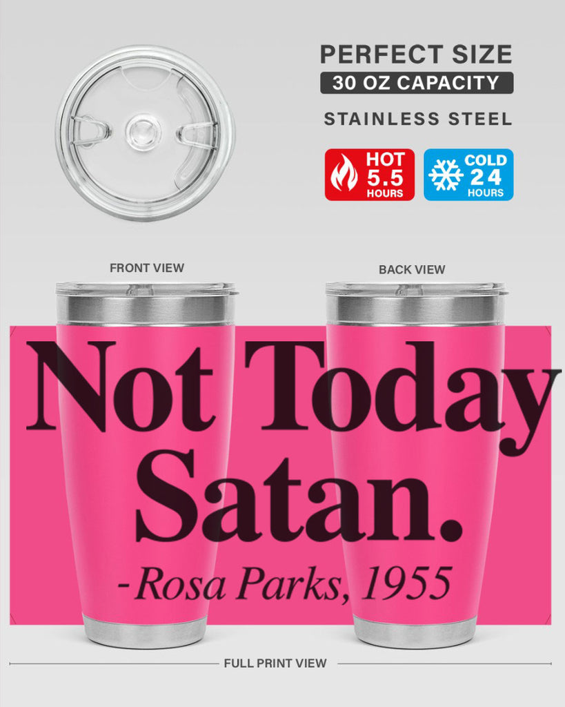 not today satan rosa parks 59#- black words phrases- Cotton Tank