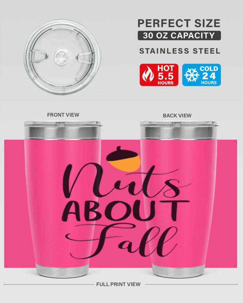 nuts about fall 445#- fall- Tumbler