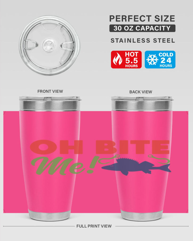 oh bite me 202#- fishing- Tumbler