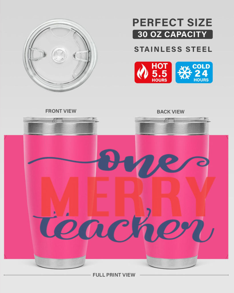 one merry teacher Style 161#- teacher- tumbler