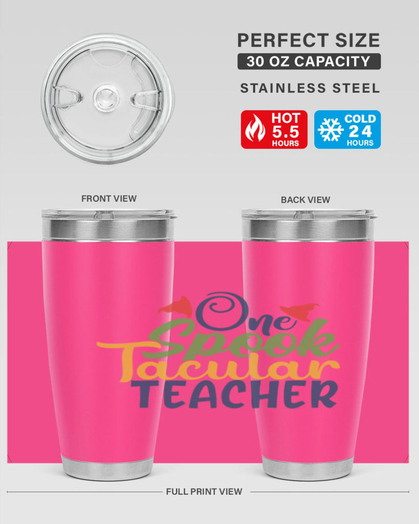 one spook tacular teacher Style 160#- teacher- tumbler