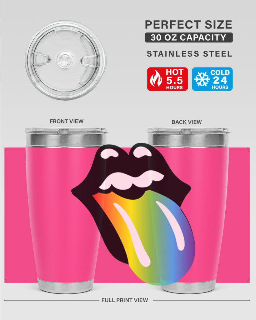 rainbow mouth and tongue 5#- lgbt- Tumbler